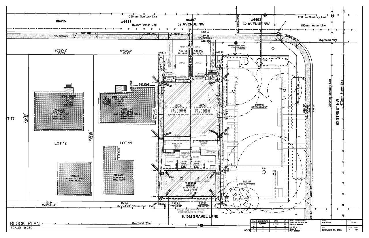 Construction site plan for project from page 2 of the file 'DP2026-01561 DMAP Plans Submitted (3MB) 2026-03-20'