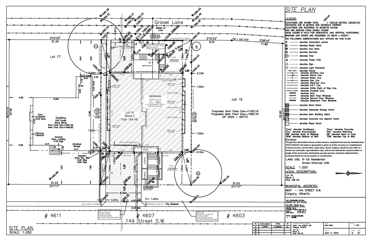 Construction site plan for project from page 1 of the file 'DP2026-01576 DMAP Plans Submitted (4MB) 2026-03-20'