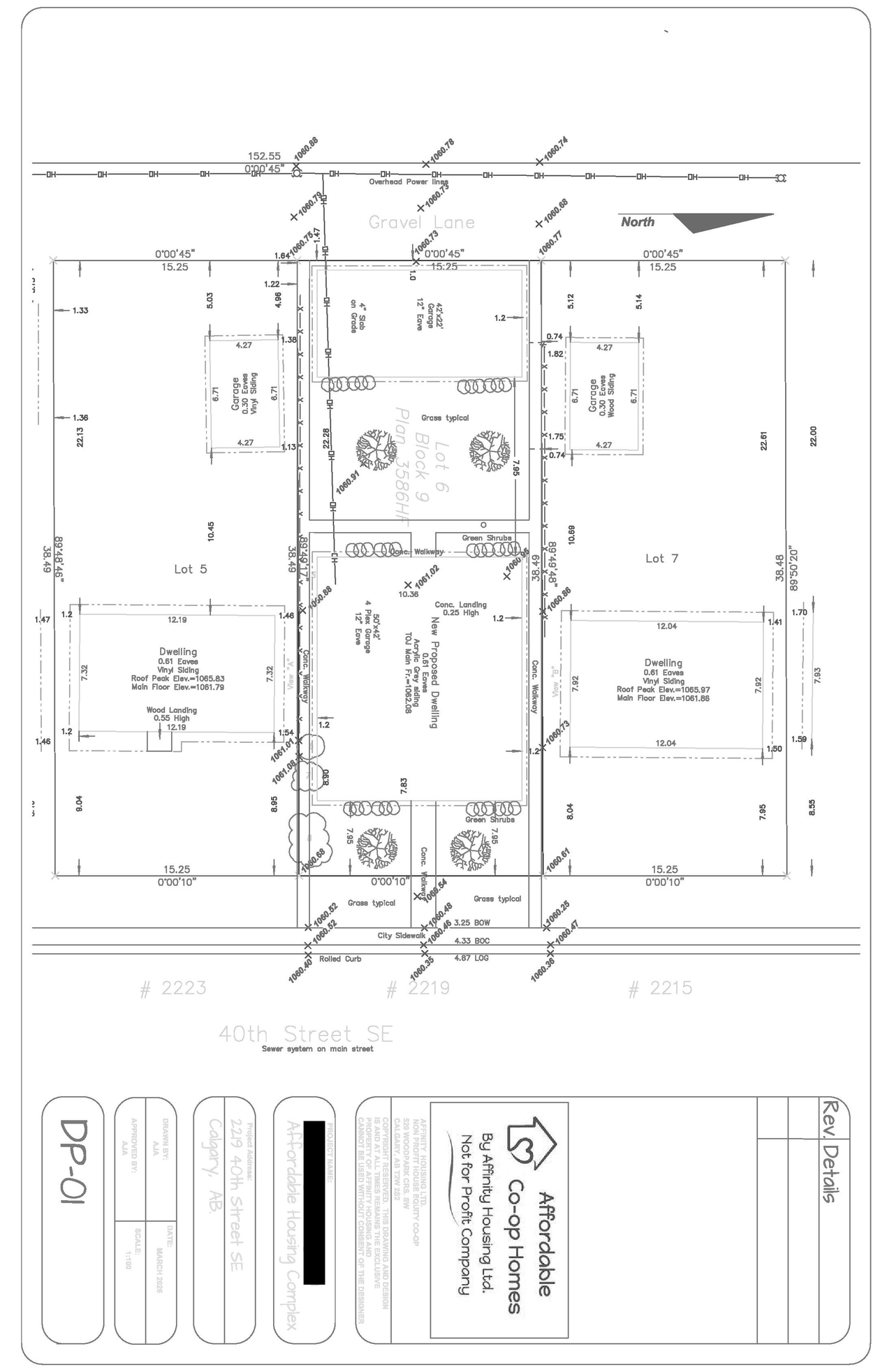 Construction site plan for project from page 2 of the file 'DP2026-01579 DMAP Plans Submitted (1MB) 2026-03-31'