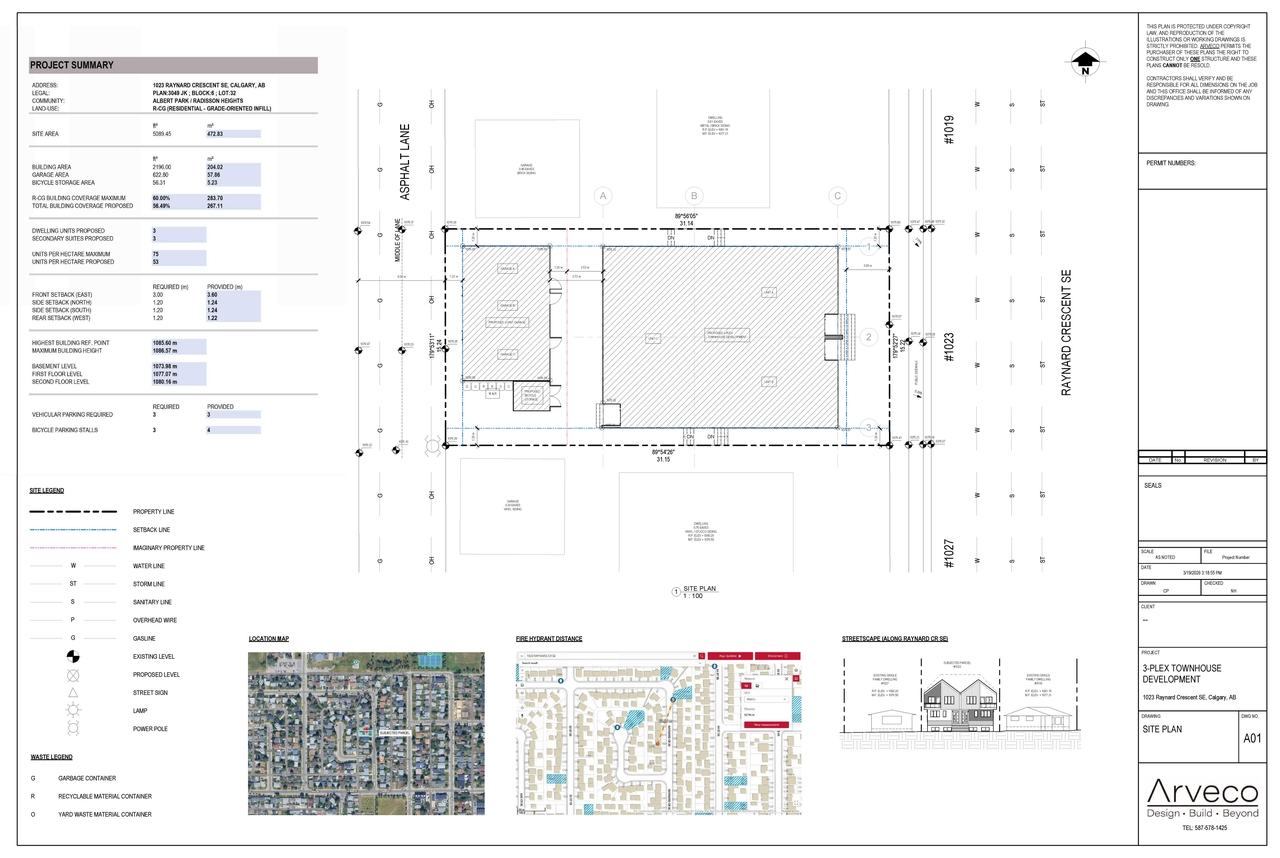 Construction site plan for project from page 2 of the file 'DP2026-01583 DMAP Plans Submitted (3MB) 2026-03-20'