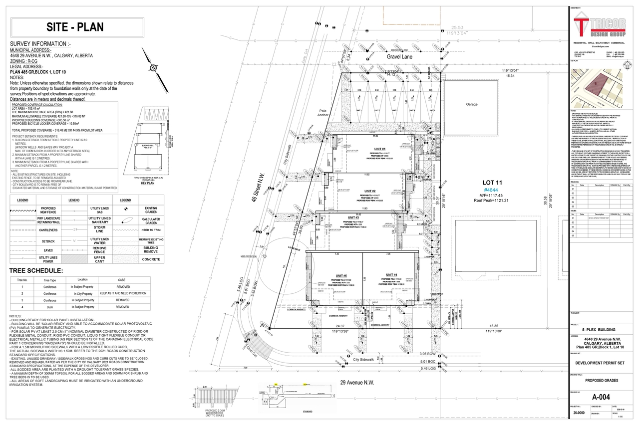 Construction site plan for project from page 6 of the file 'DP2026-01591 DMAP Plans Submitted (7MB) 2026-03-20'