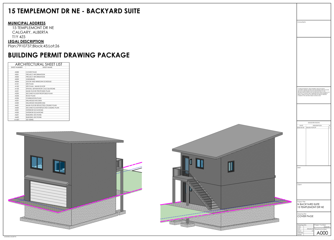 Construction site plan for project from page 1 of the file 'DP2026-01593 DMAP Plans (Submitted) 2026-03-20 (2MB)'