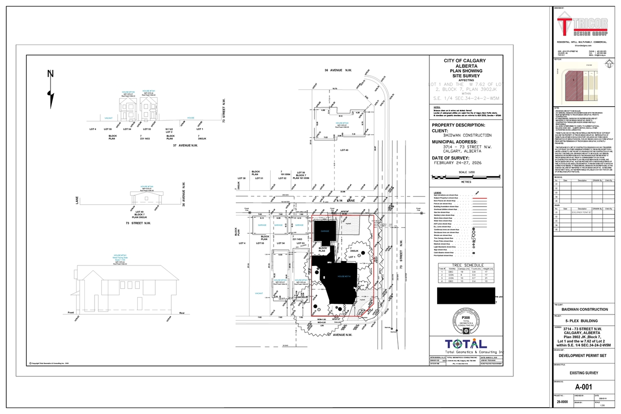 Construction site plan for project from page 2 of the file 'DP2026-01595 DMAP Plans Submitted (4MB) 2026-03-20'