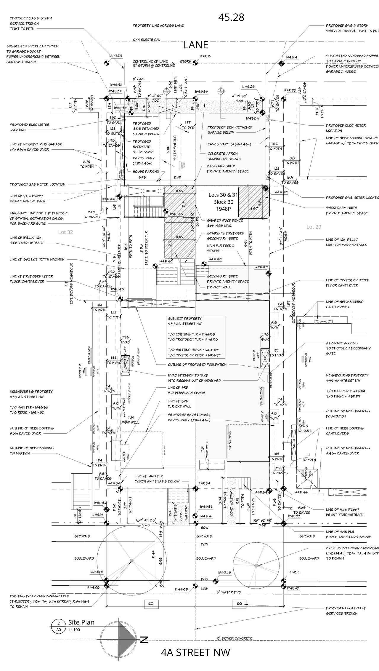 Construction site plan for project from page 1 of the file 'DP2026-01615 DMAP Plans Submitted (1MB) 2026-03-23'