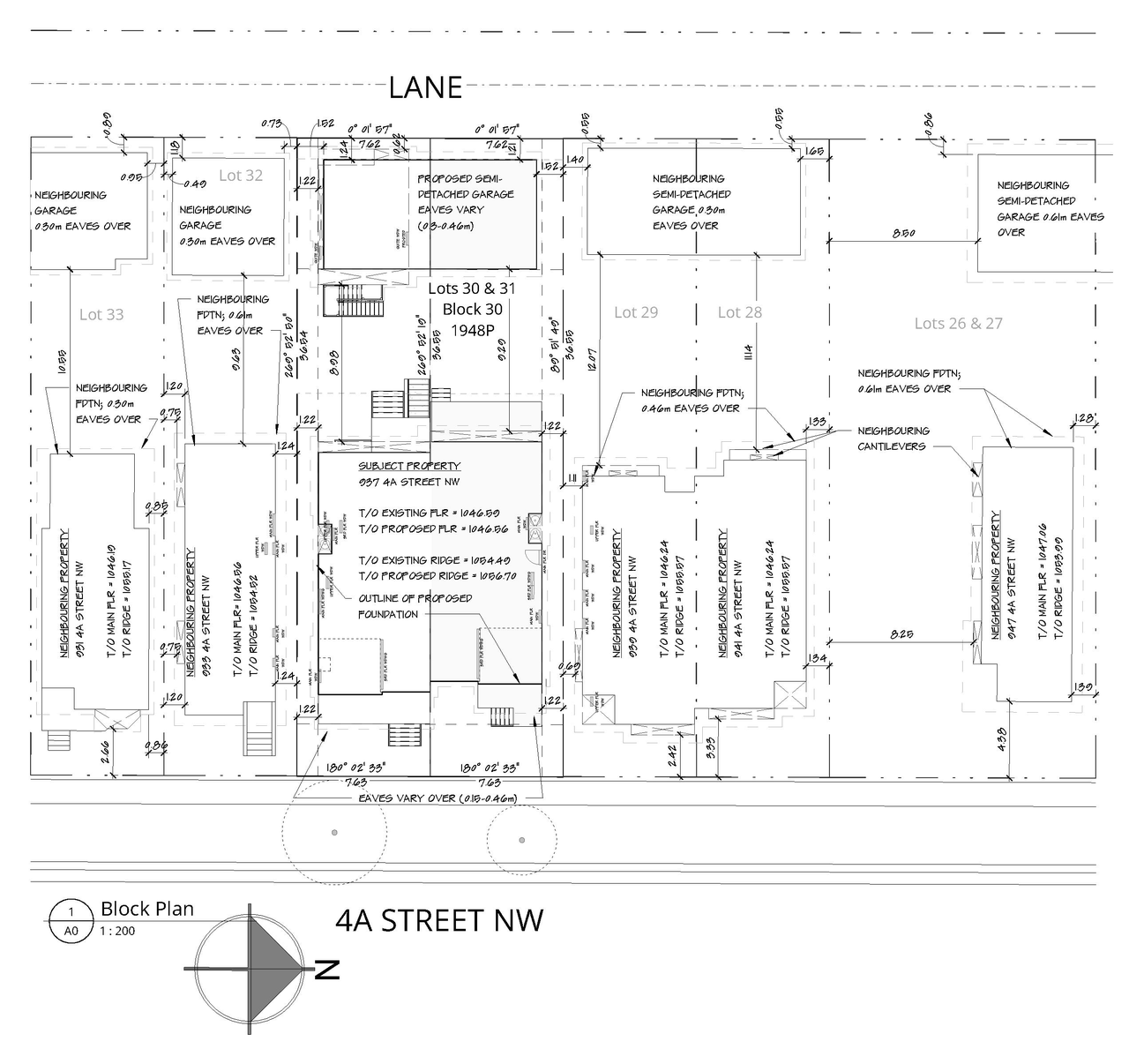 Construction site plan for project from page 1 of the file 'DP2026-01615 DMAP Plans Submitted (1MB) 2026-03-23'
