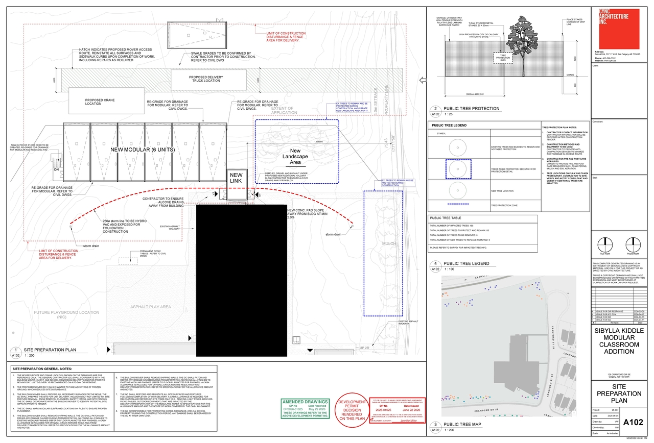 Floor plan for project from page 2 of the file 'DP2026-01625 DMAP Plans (Decision Rendered) 2026-06-22'