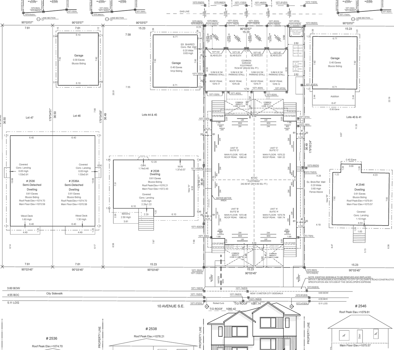 Construction site plan for project from page 1 of the file 'DP2026-01655 DMAP Plans Submitted (1MB) 2026-03-24'
