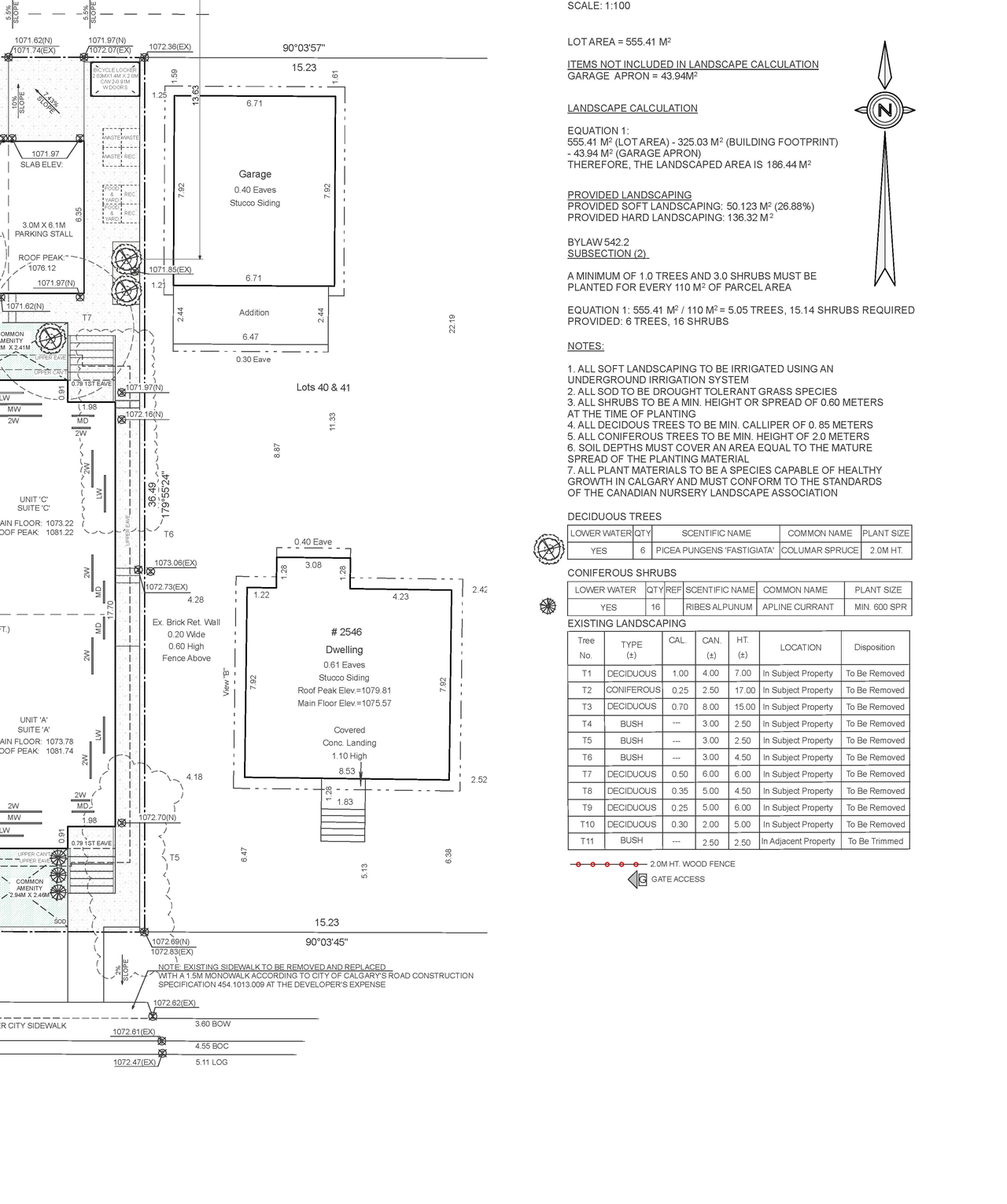 Construction site plan for project from page 2 of the file 'DP2026-01655 DMAP Plans Submitted (1MB) 2026-03-24'