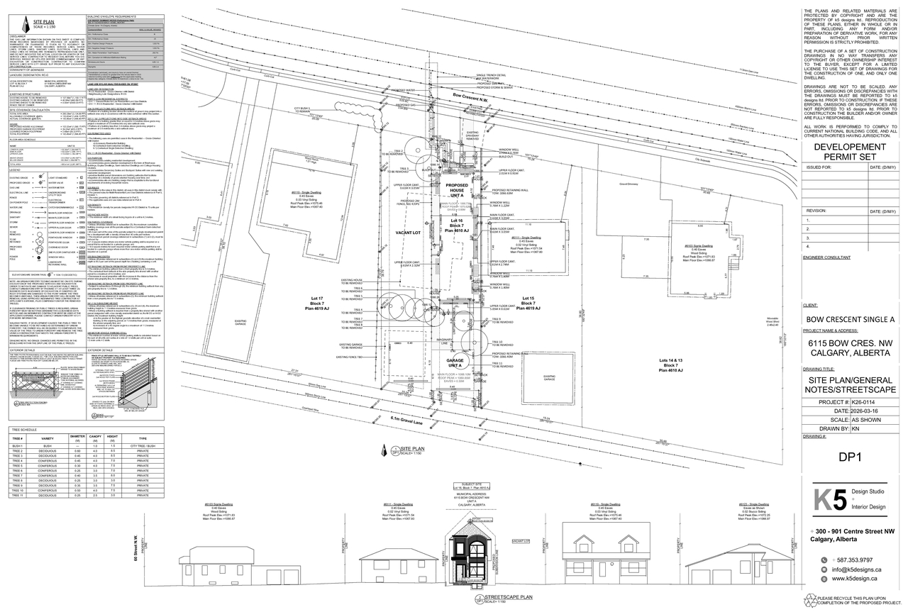 Construction site plan for project from page 1 of the file 'DP2026-01660 DMAP Plans Submitted (1MB) 2026-03-25'