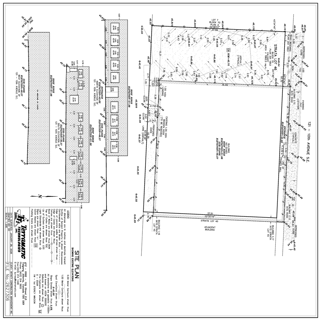 Construction site plan for project from page 1 of the file 'DP2026-01683 - DMAP Plans (Submitted) 2026-04-23 (1MB)'