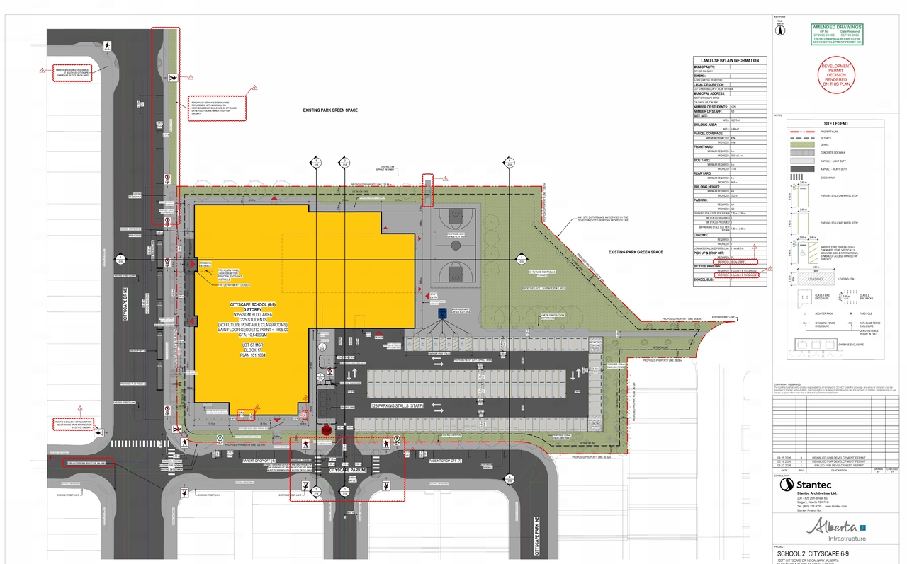 Construction site plan for project from page 2 of the file 'DP2026-01688 - DMAP PLANS - DECISION RENDERED - 2026-09-24 (5MB)'