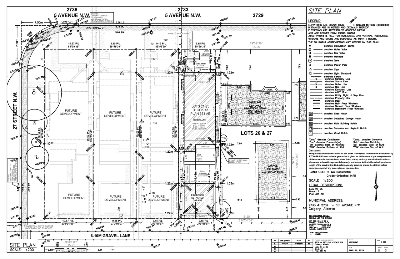 Construction site plan for project from page 1 of the file 'DP2026-01692 DMAP Plans Submitted (2MB) 2026-03-26'