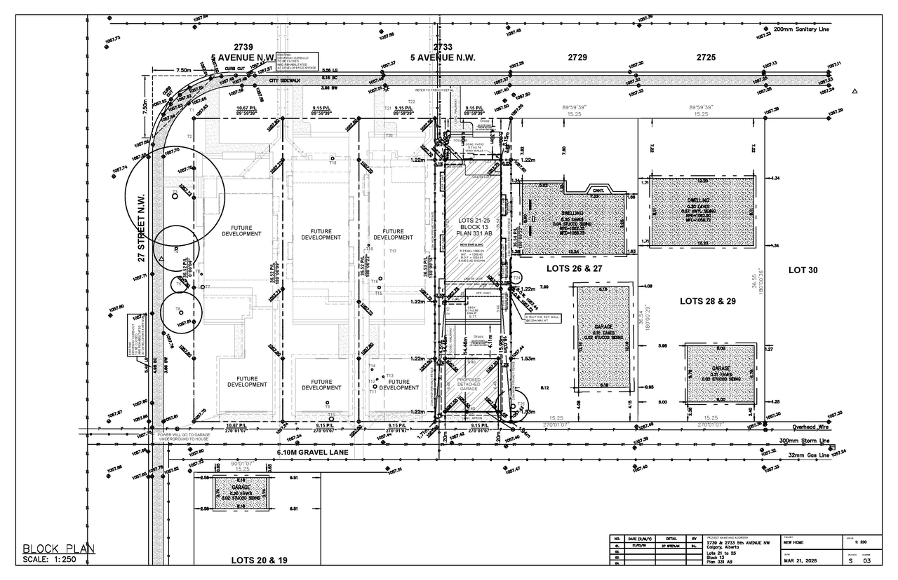 Construction site plan for project from page 3 of the file 'DP2026-01692 DMAP Plans Submitted (2MB) 2026-03-26'