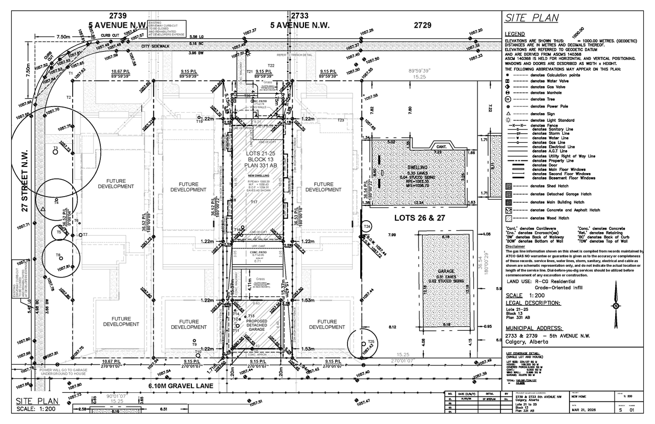 Construction site plan for project from page 1 of the file 'DP2026-01693 DMAP Plans Submitted (2MB) 2026-03-26'