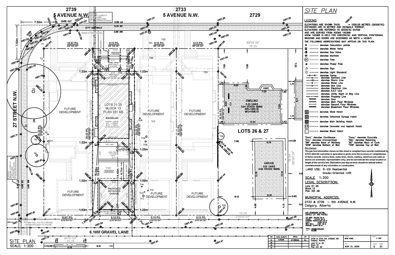 Construction site plan for project from page 1 of the file 'DP2026-01697 DMAP Plans Submitted (2MB) 2026-03-26'