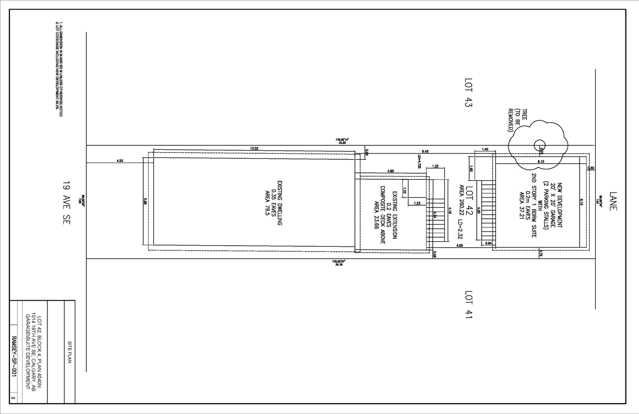 Construction site plan for project from page 1 of the file 'DP2026-01739 DMAP Plans Submitted (1MB) 2026-03-26'