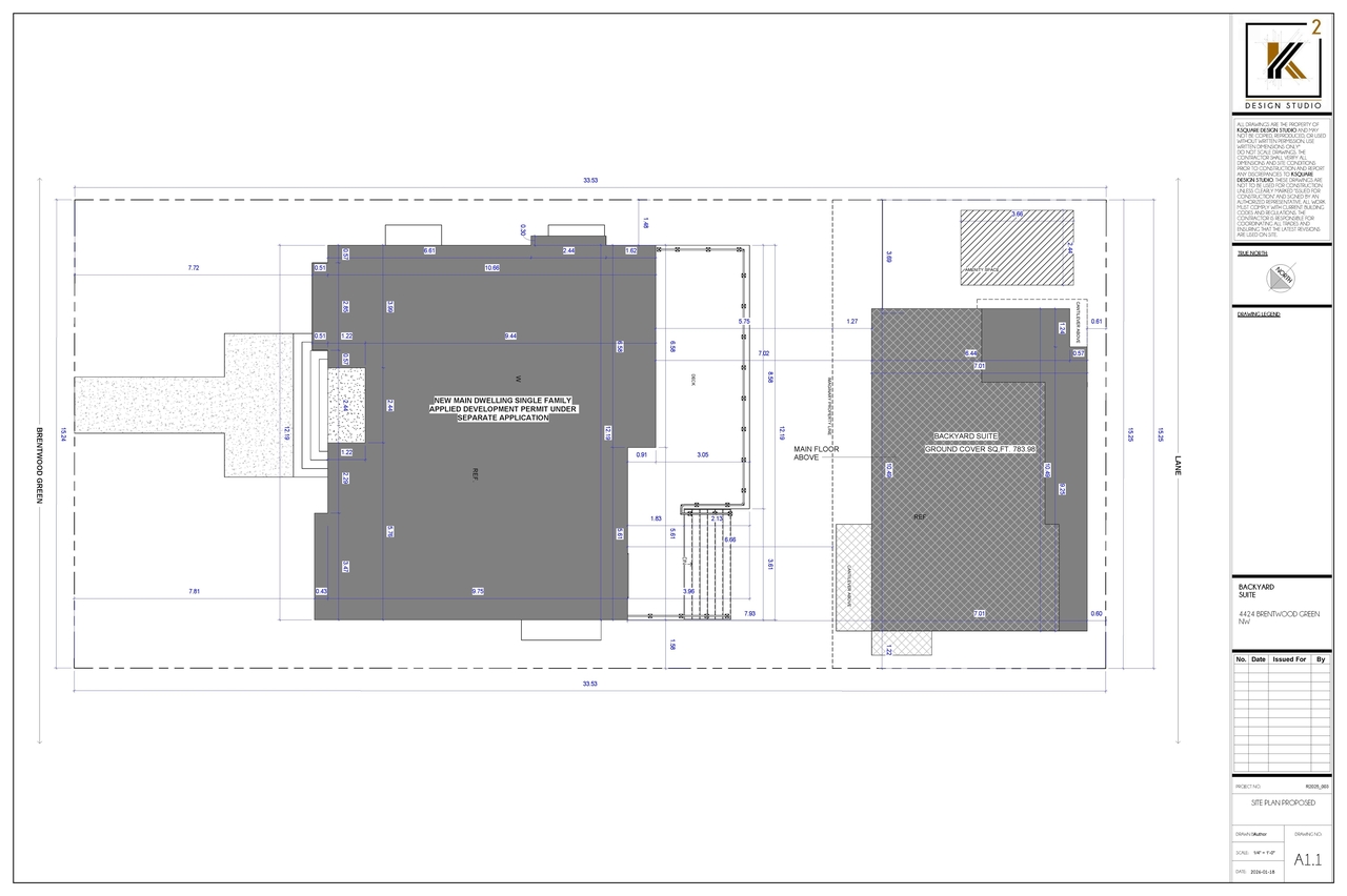 Construction site plan for project from page 2 of the file 'DP2026-01741 DMAP Plans Submitted 2026-04-08 2MB'