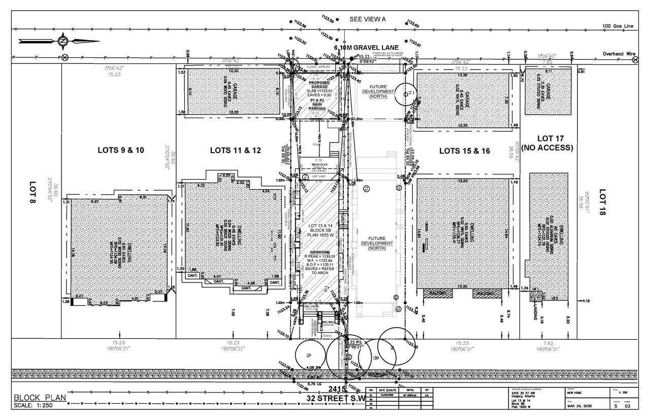Construction site plan for project from page 3 of the file 'DP2026-01757 DMAP Plans Submitted (3MB) 2026-03-26'