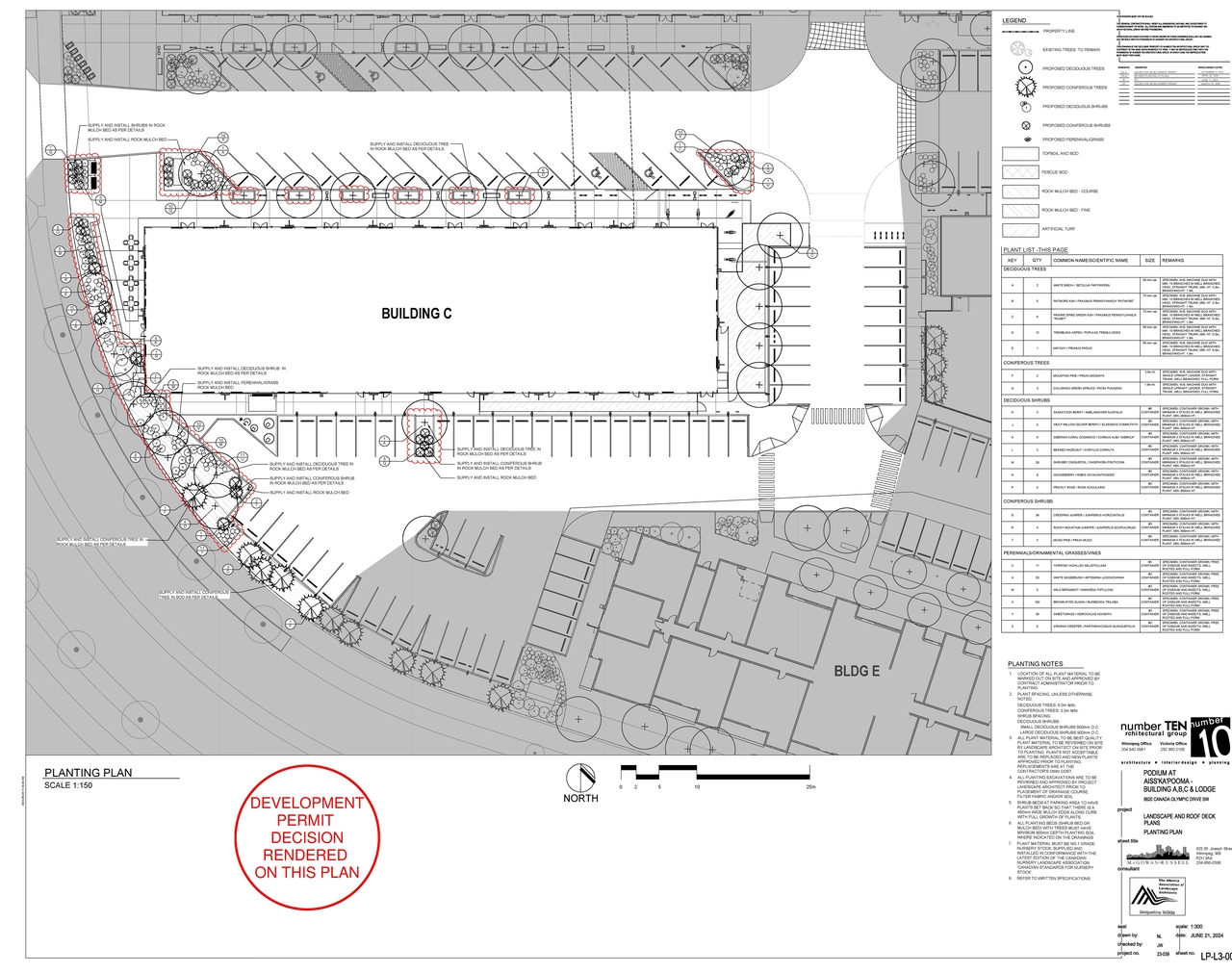 Construction site plan for project from page 1 of the file 'DP2026-01783 - DMAP PLANS - DECISION RENDERED - 2026-06-04 (1MB)'