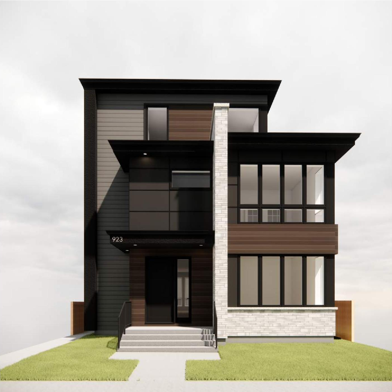 Rendering of building from page 7 of the file 'DP2026-01875 - DMAP Plans Amended (8MB) 2026-06-05'