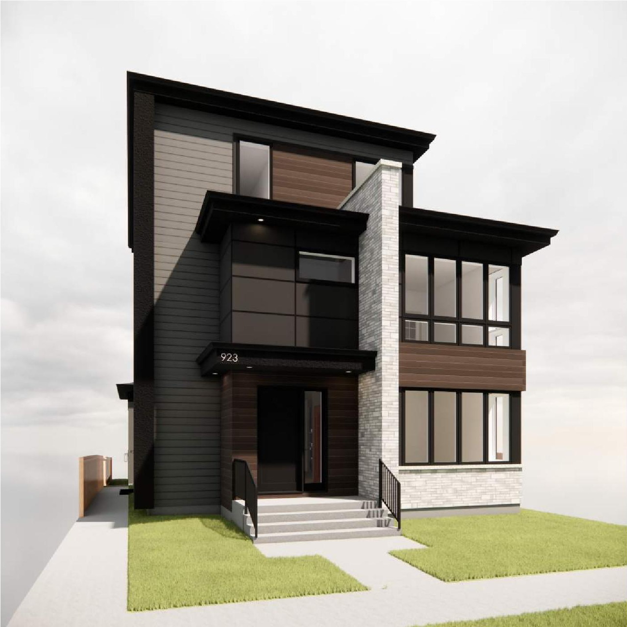 Rendering of building from page 7 of the file 'DP2026-01875 - DMAP Plans Amended (8MB) 2026-06-05'