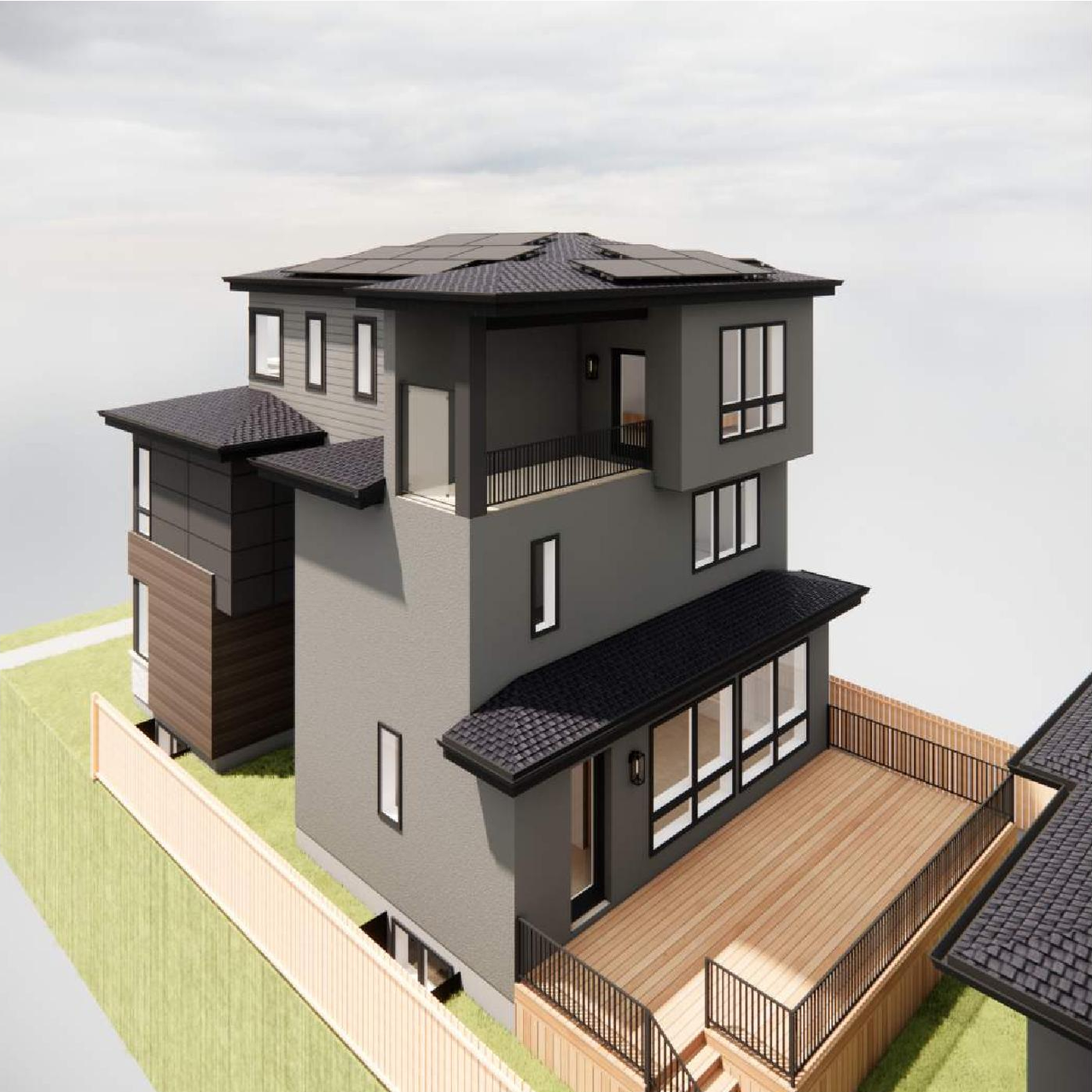 Rendering of building from page 7 of the file 'DP2026-01875 - DMAP Plans Amended (8MB) 2026-06-05'