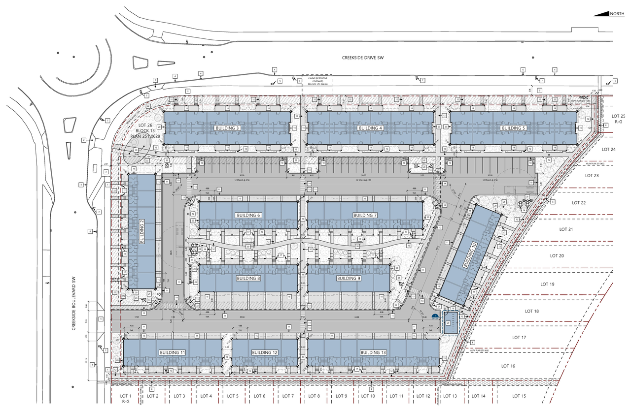 Construction site plan for project from page 3 of the file 'DP2026-01887 DMAP Plans (Submitted) 2026-04-02 (15MB)'