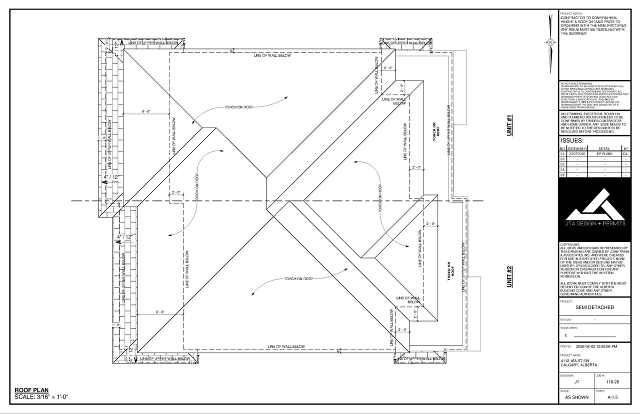 Construction site plan for project from page 2 of the file 'DP2026-01890 DMAP Plans Submitted 2026-04-20 2MB'