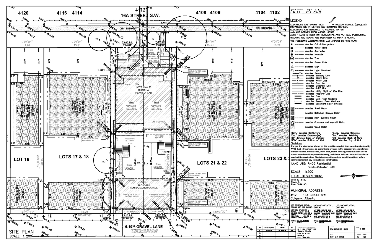 Construction site plan for project from page 9 of the file 'DP2026-01890 DMAP Plans Submitted 2026-04-20 2MB'