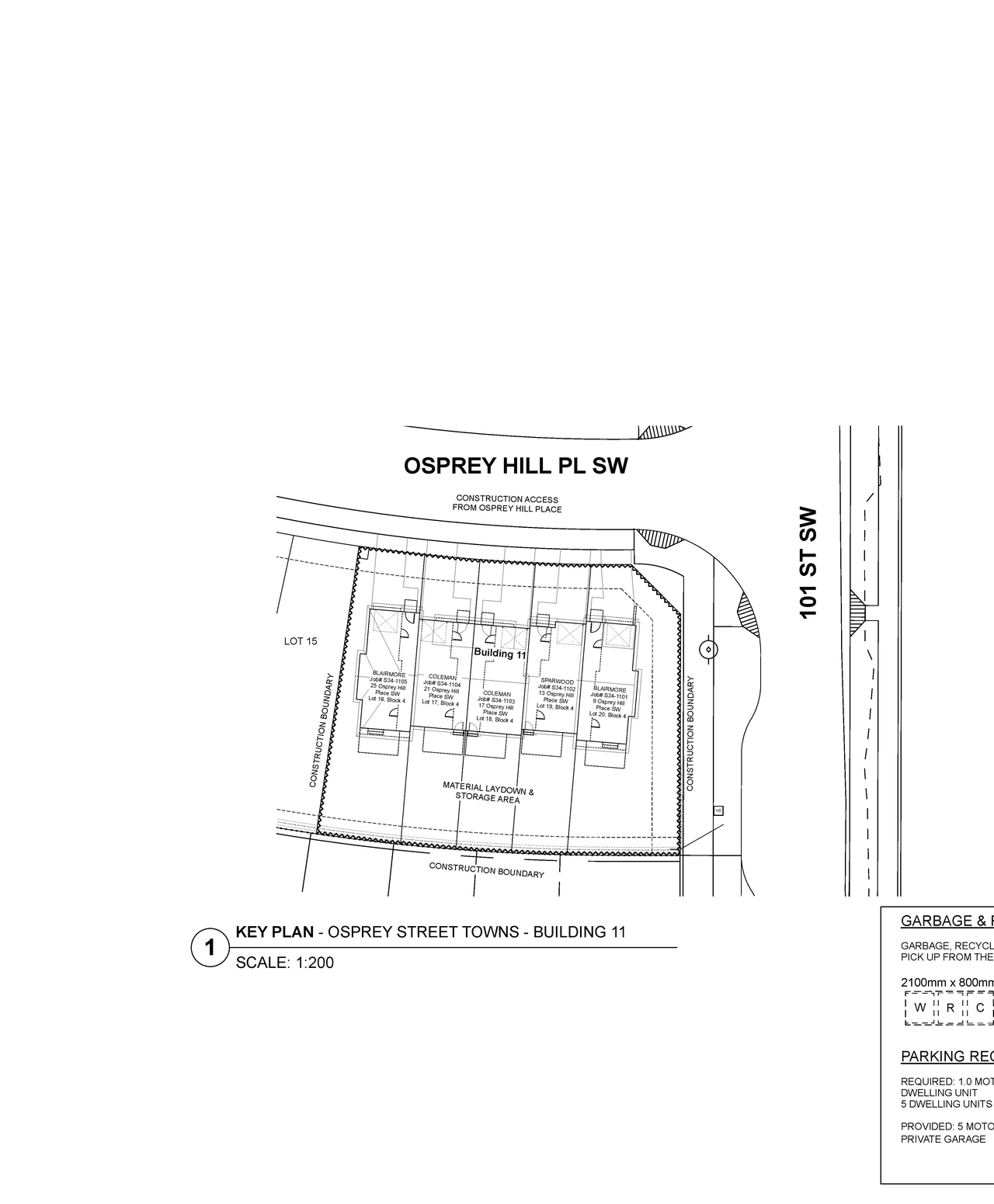 Construction site plan for project from page 2 of the file 'DP2026-01893-DMAP Plans Submitted 2026-04-21 1MB'