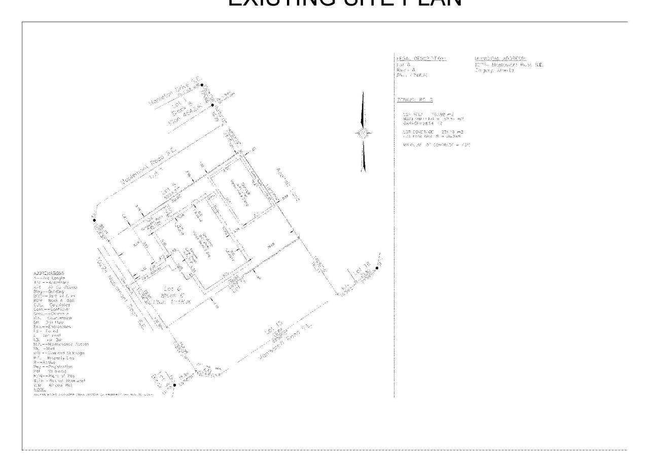 Construction site plan for project from page 1 of the file 'DP2026-01906 DMAP Plans Submitted 2026-09-04 1MB'