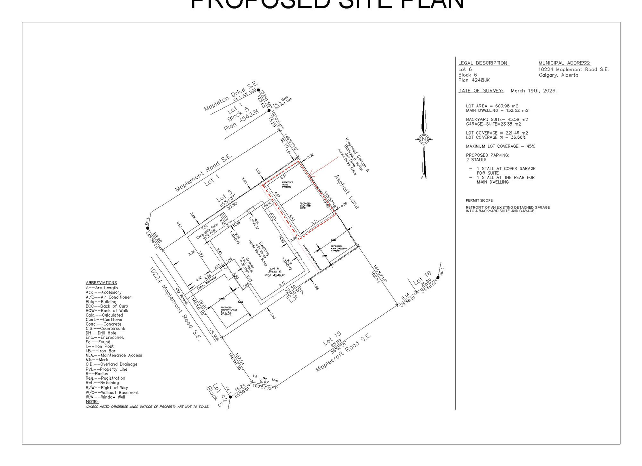 Construction site plan for project from page 2 of the file 'DP2026-01906 DMAP Plans Submitted 2026-09-04 1MB'