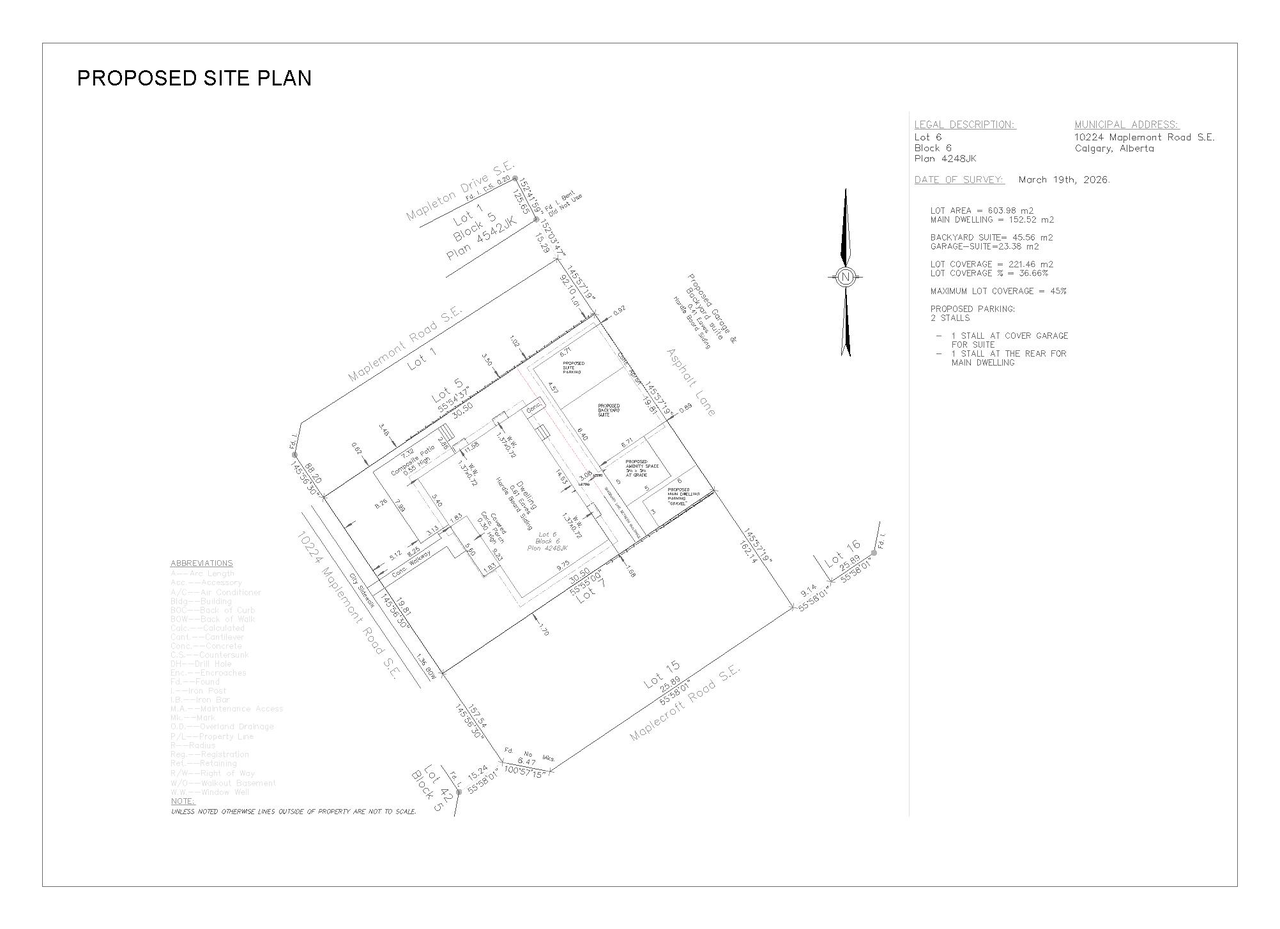 Construction site plan for project from page 5 of the file 'DP2026-01906 - DMAP PLANS - Amended 2026-05-25 (3MB)'
