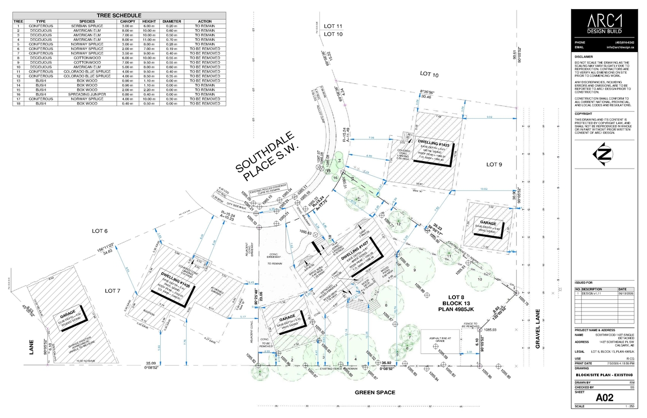 Construction site plan for project from page 14 of the file 'DP2026-01989 DMAP Plans Amended (2MB) 2026-07-14'