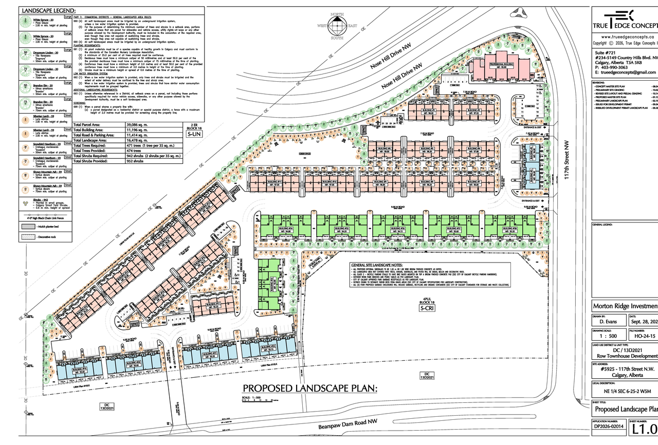 Construction site plan for project from page 2 of the file 'DP2026-02014 DMAP Plans (Submitted) 2026-10-01 (60MB)'