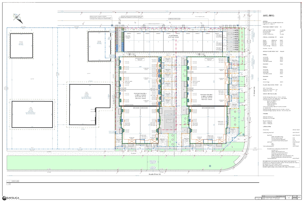 Construction site plan for project from page 3 of the file 'DP2026-02045 Circulation Package'