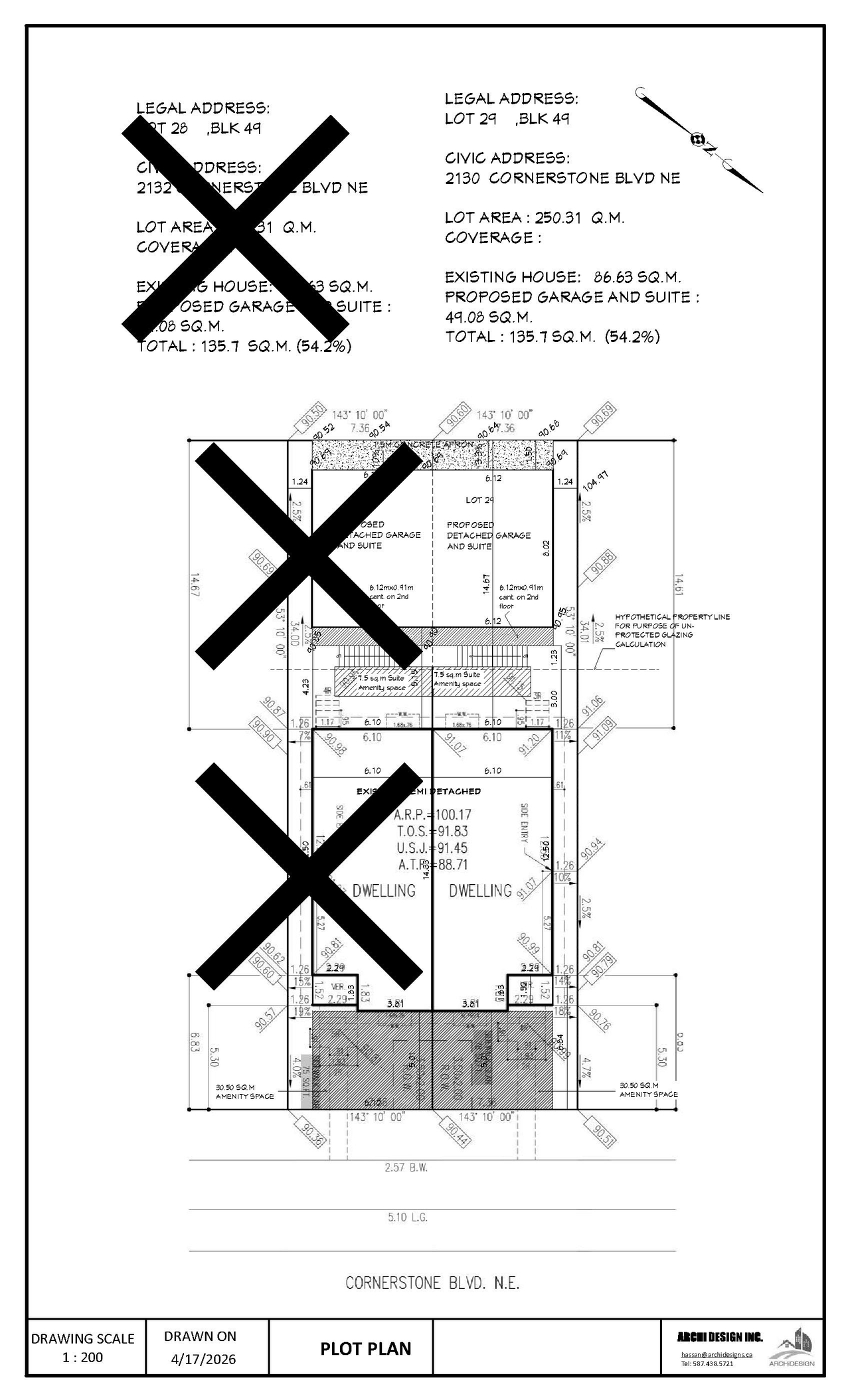 Construction site plan for project from page 1 of the file 'DP2026-02069 DMAP Plans (Submitted) 2024-04-22 (1MB)'