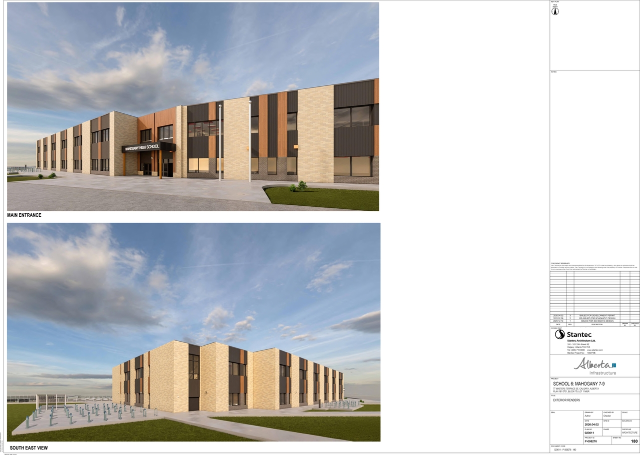 Rendering of building from page 11 of the file 'DMAP Plans (Submitted) DP2026-02091 (19MB) 2026-06-11'
