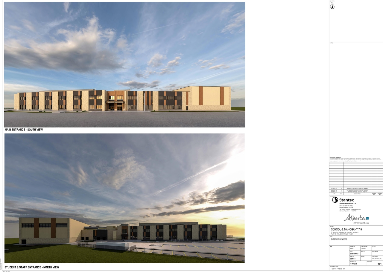 Rendering of building from page 12 of the file 'DMAP Plans (Submitted) DP2026-02091 (19MB) 2026-06-11'