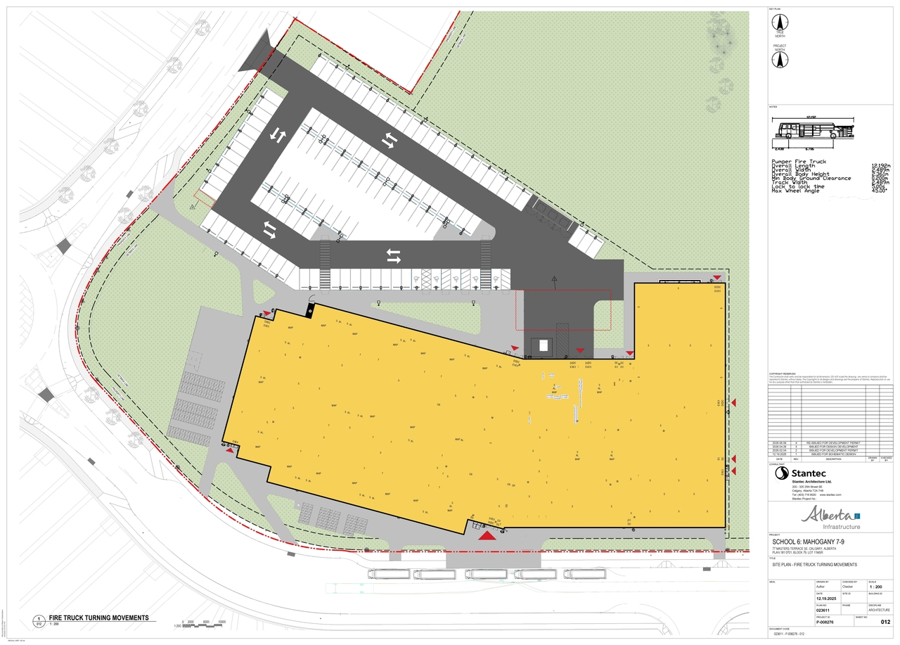 Construction site plan for project from page 4 of the file 'DMAP Plans (Submitted) DP2026-02091 (19MB) 2026-06-11'