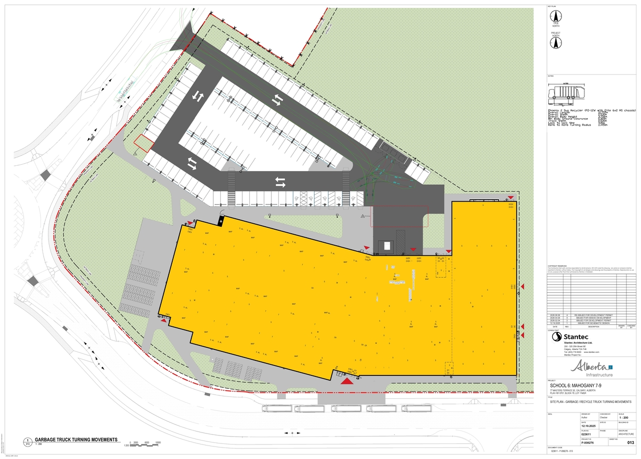Construction site plan for project from page 5 of the file 'DMAP Plans (Submitted) DP2026-02091 (19MB) 2026-06-11'