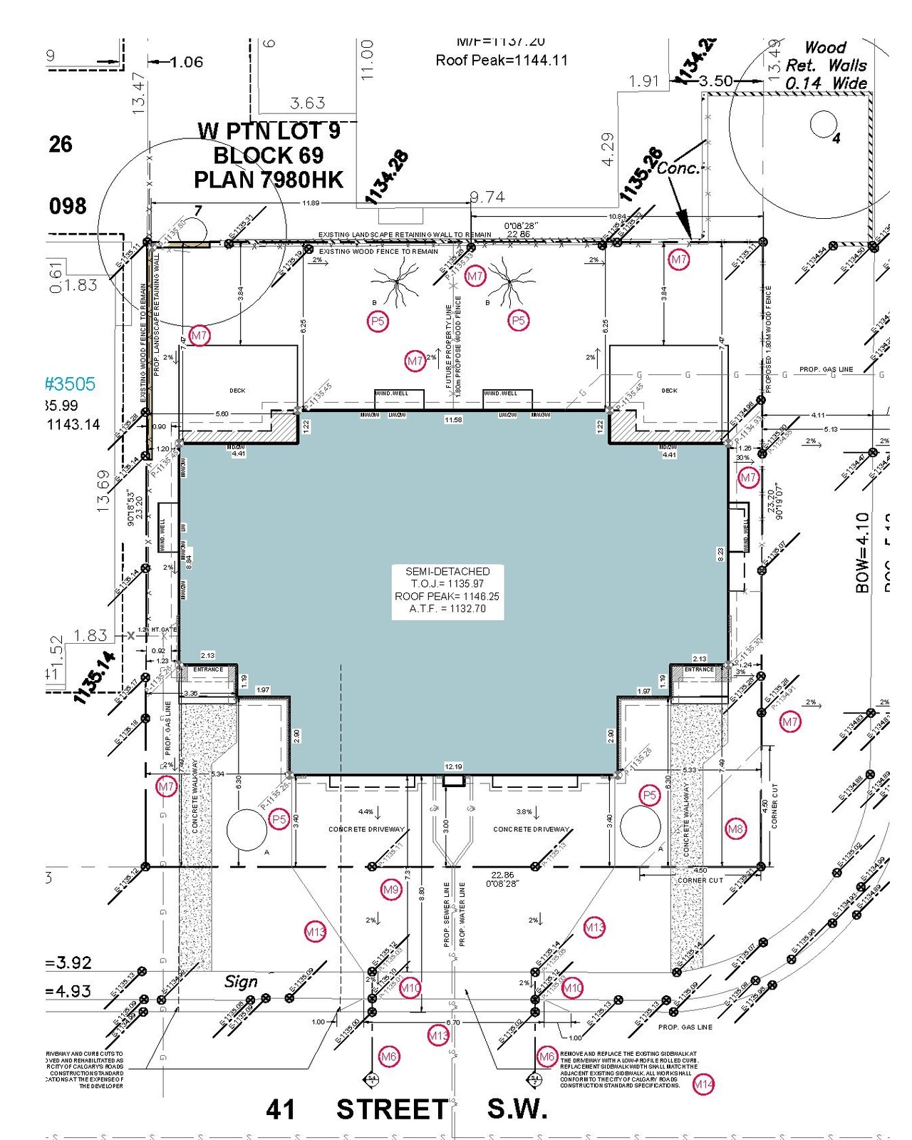 Construction site plan for project from page 7 of the file 'DP2026-02119 DMAP Plans Amended (1MB) 2026-07-02'
