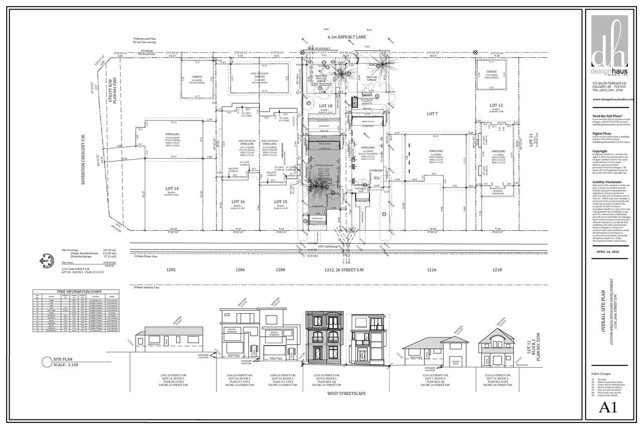 Construction site plan for project from page 4 of the file 'DP2026-02197 DMAP Plans (Submitted) 2026-04-17 (3MB)'