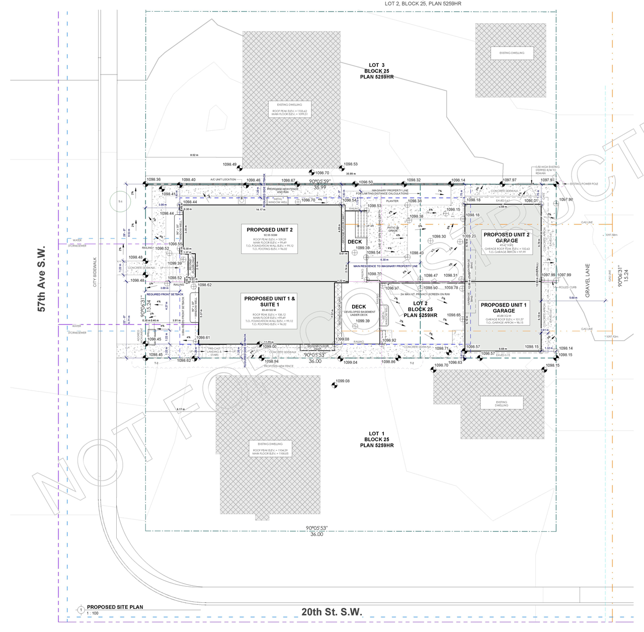 Construction site plan for project from page 1 of the file 'DP2026-02202 DMAP Plans (Submitted) 2026-04-16 (1MB)'