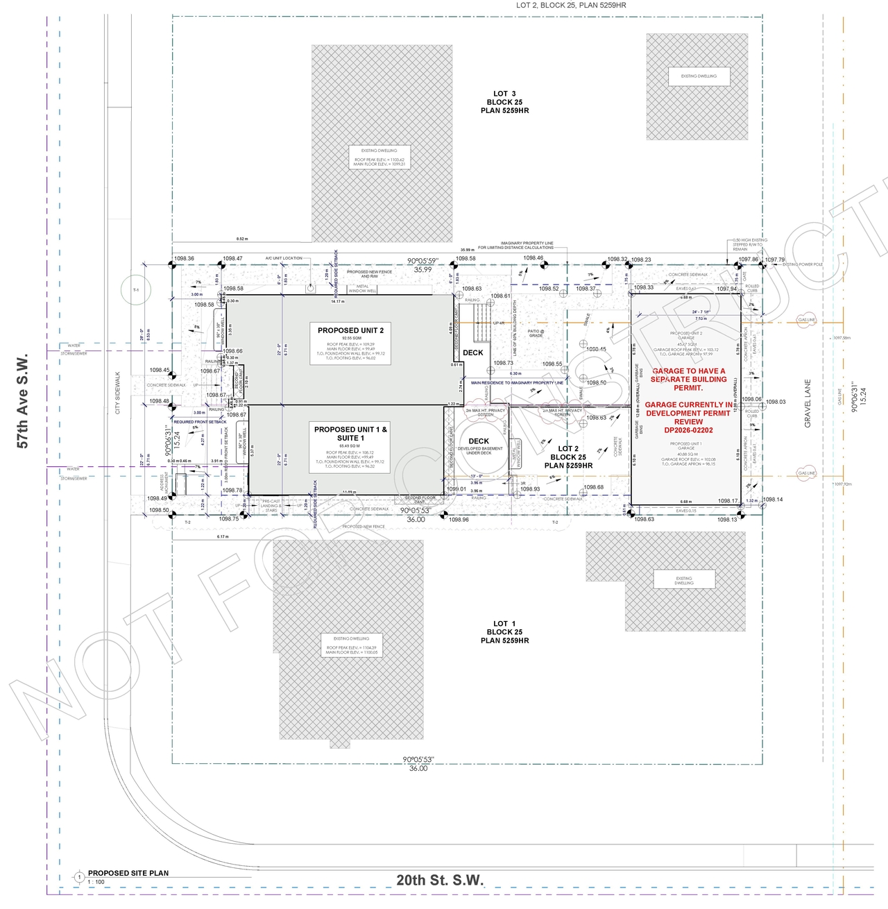 Construction site plan for project from page 2 of the file 'DP2026-02202 DMAP Plans (Amended) 2026-07-02 (2MB)'