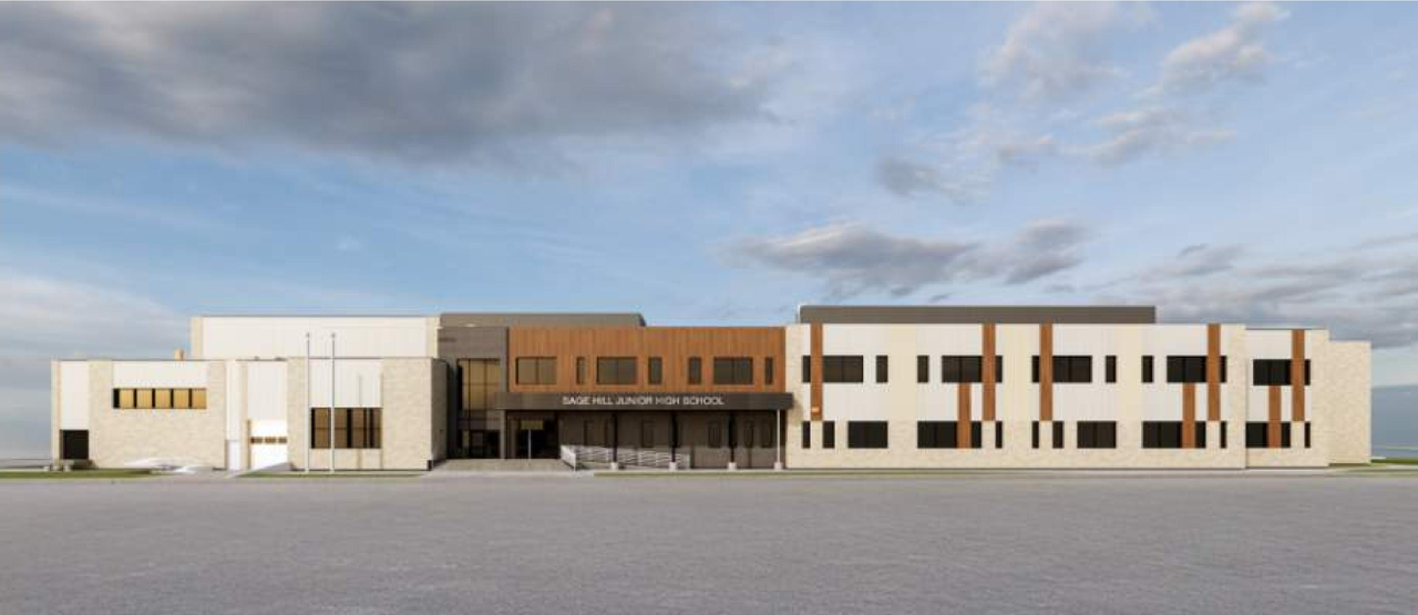 Rendering of building from page 1 of the file 'DP2026-02210 DMAP Plans (Submitted) 2026-04-16 (12MB)'