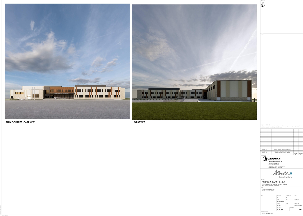 Rendering of building from page 8 of the file 'DP2026-02210 DMAP Plans (Submitted) 2026-04-16 (12MB)'