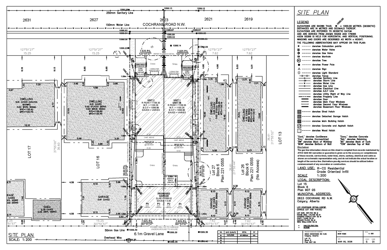 Construction site plan for project from page 9 of the file 'DP2026-02219 DMAP Plans (Submitted) 2026-04-17 (3MB)'