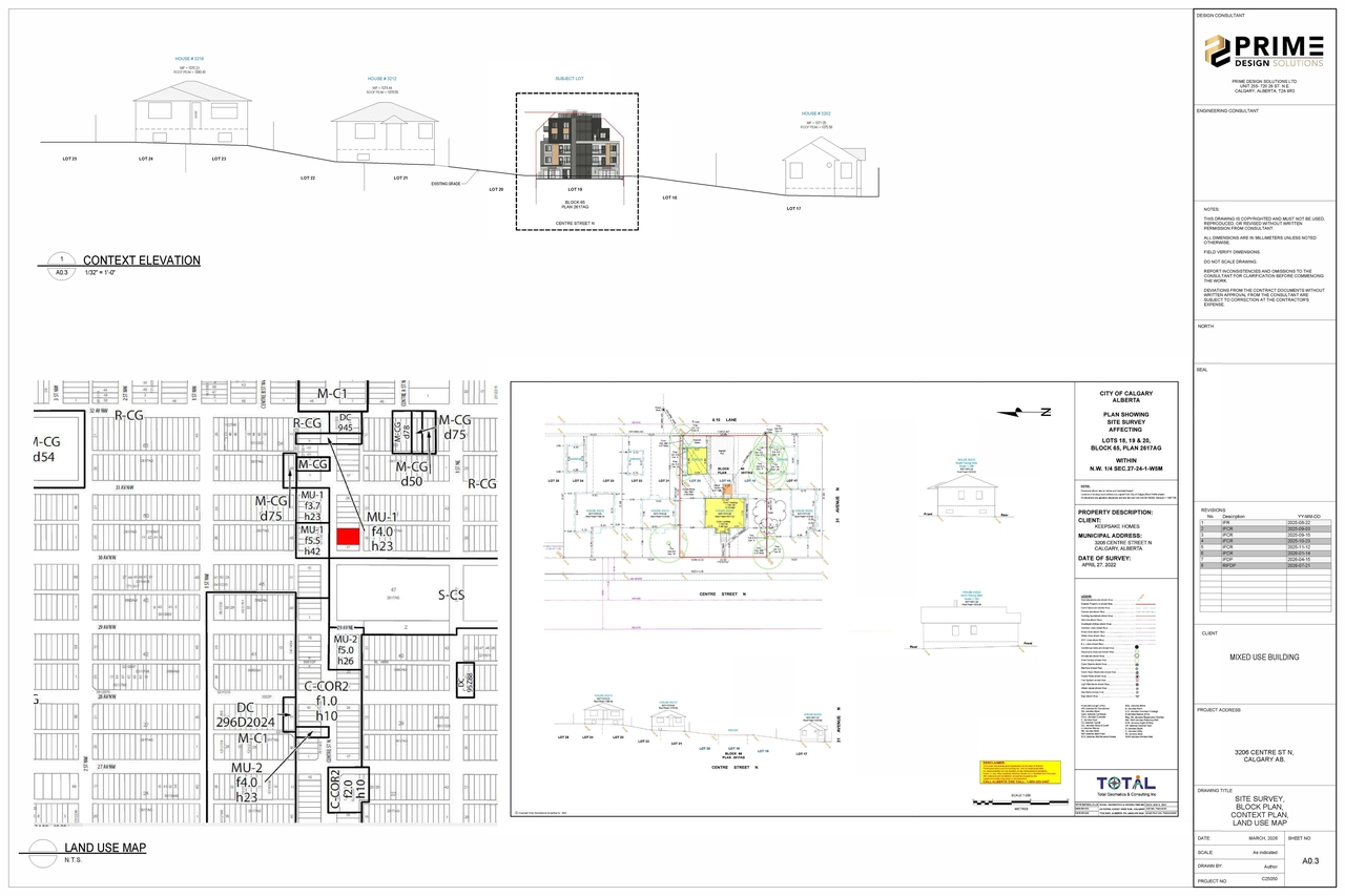 Construction site plan for project from page 4 of the file 'DP2026-02223 DMAP Plans Submitted (3MB) 2026-07-22'
