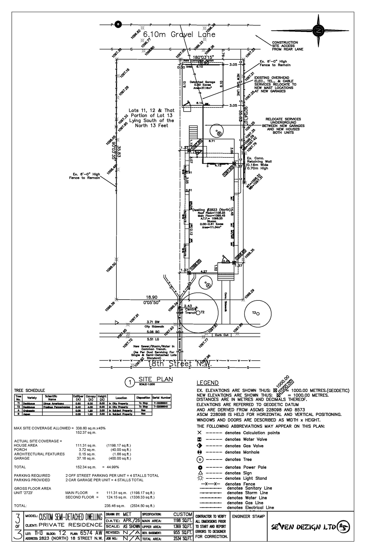 Construction site plan for project from page 8 of the file 'DP2026-02251 DMAP Plans (Submitted)2026-04-20 (1MB)'